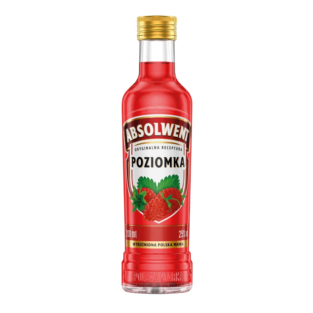 Likier Absolwent Poziomka 25% 200 ml