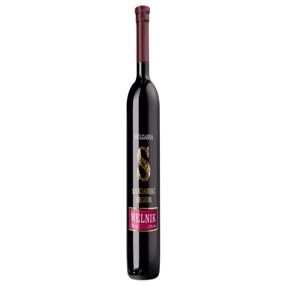 Wino Sandanski Melnik 11% czerwone półwytrawne 750 ml