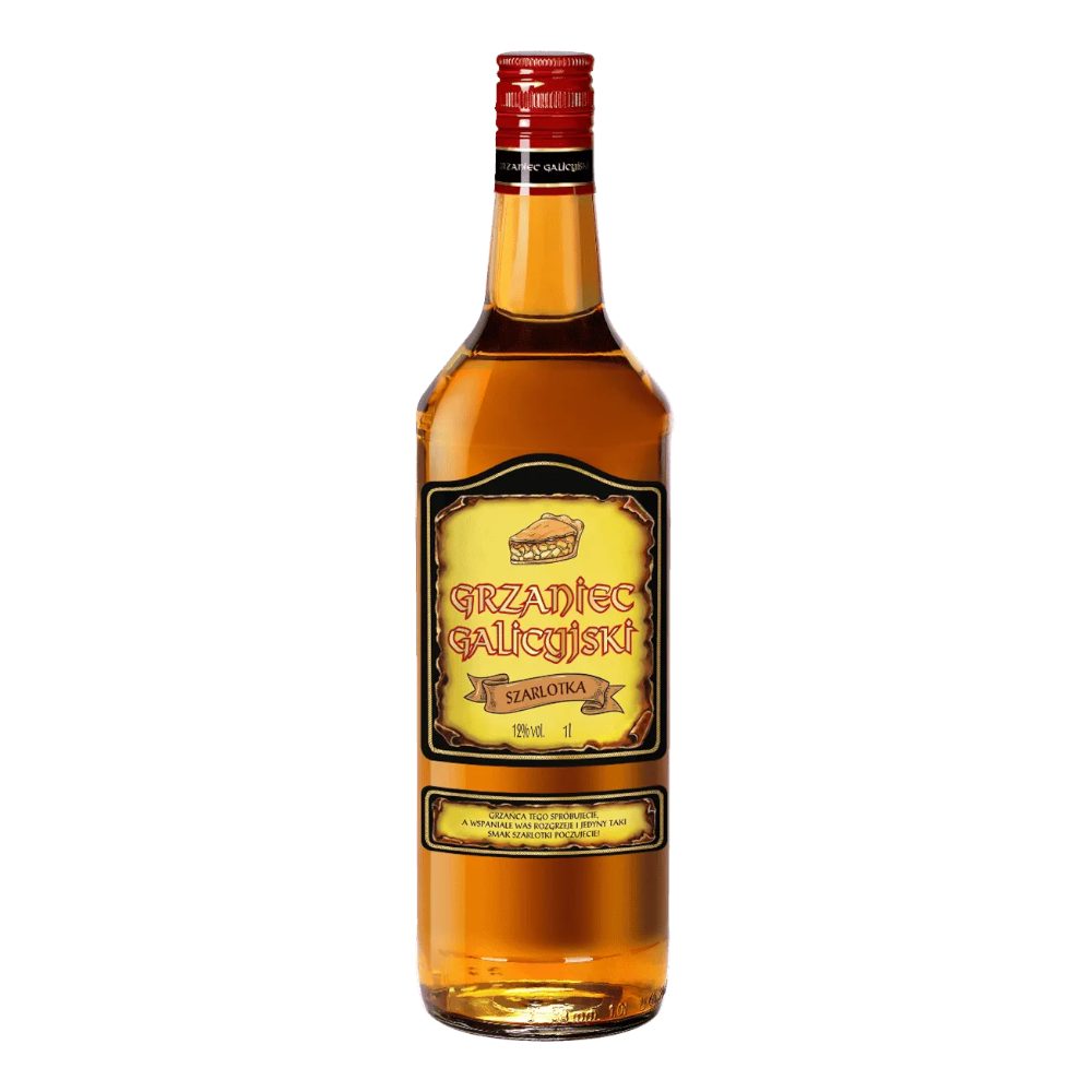 Wino Grzaniec Galicyjski Szarlotka 12% czerwone słodkie 1000 ml
