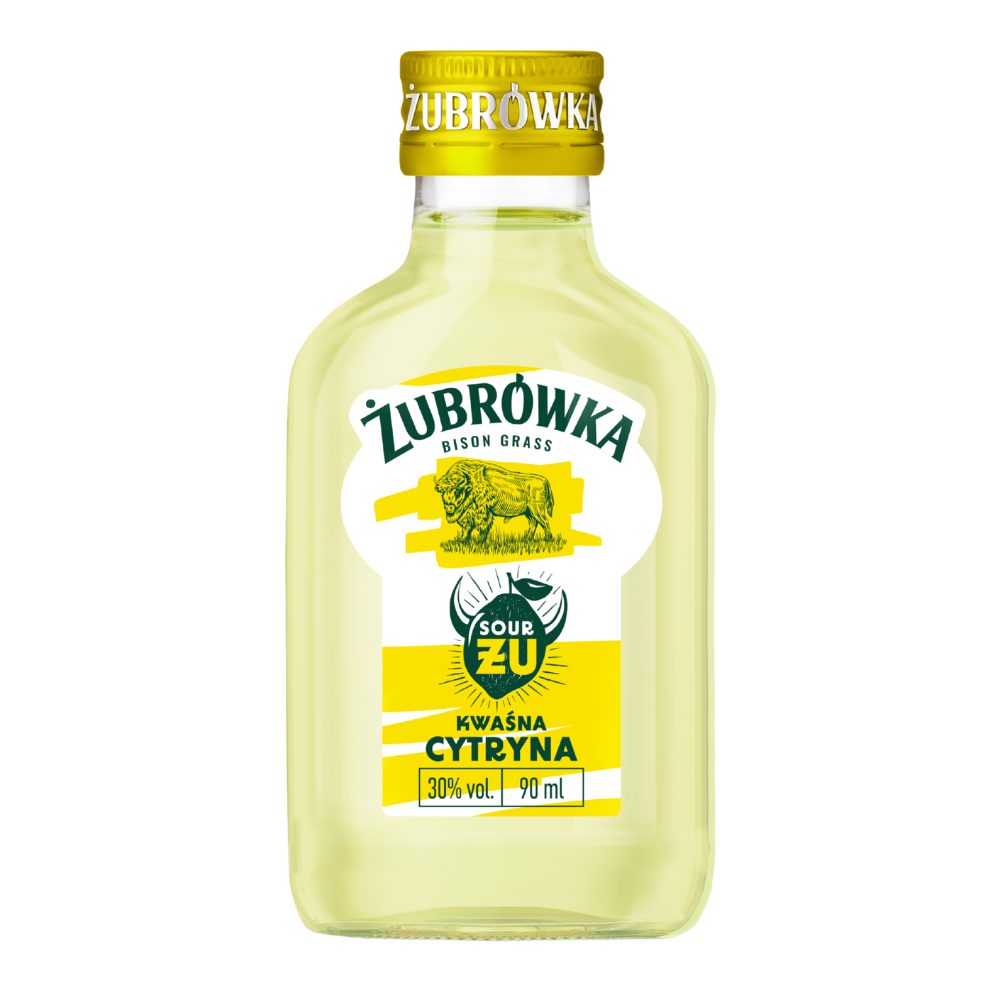 Wódka Żubrówka Sour ŻU Kwaśna cytryna 30% 90 ml