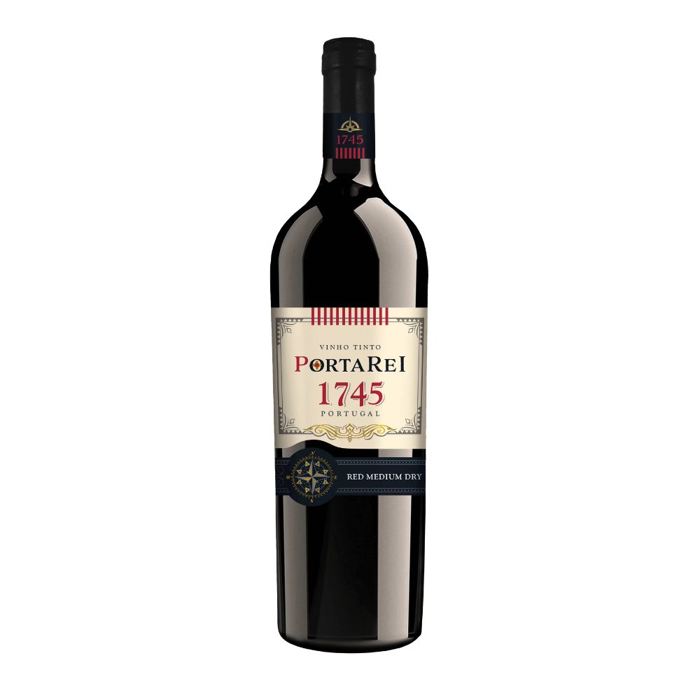 Wino PortaRei 1745 12% czerwone półwytrawne 750 ml